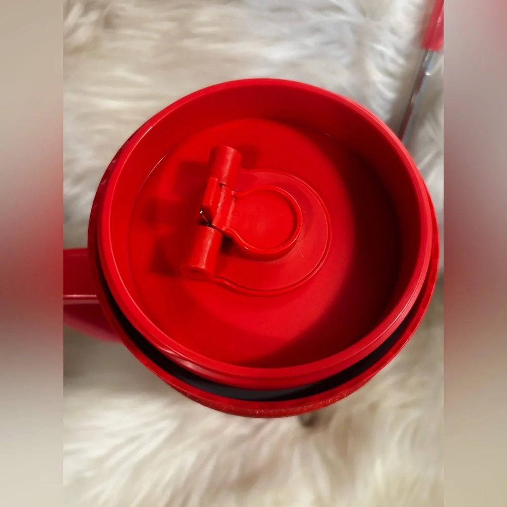 Meoky Red 40 Oz Spillproof Tumbler with Straw